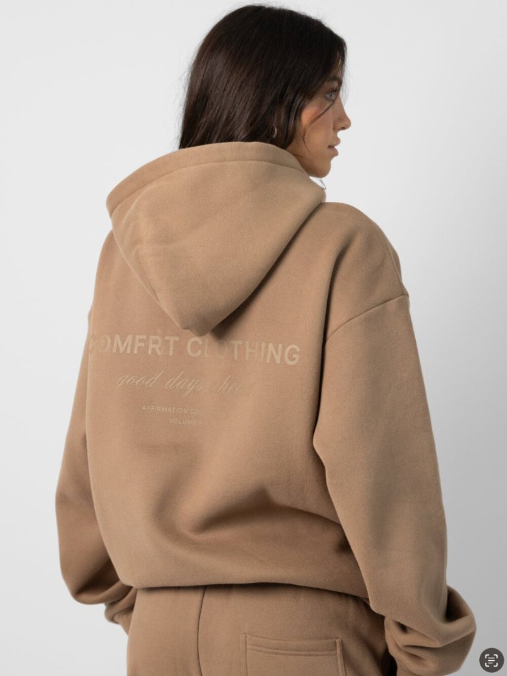 COMFRT Affirmation Hoodie Set - Sweatshirt and Sweatpants Size Small